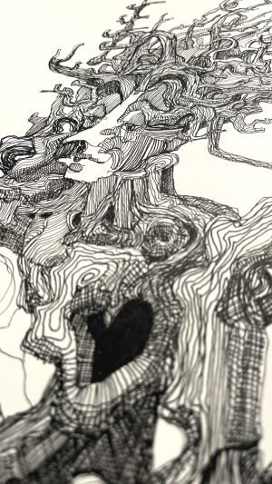 Ink and Imagination:  Drawing On Magical Hawthorn Tree Myths